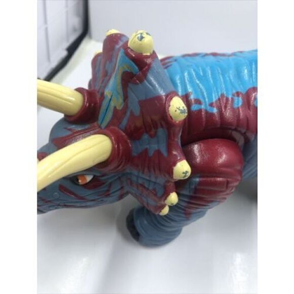 Fisher Price Imaginext Blue Hard Plastic Triceratops Dinosaur Figure  2011 - Picture 8 of 15
